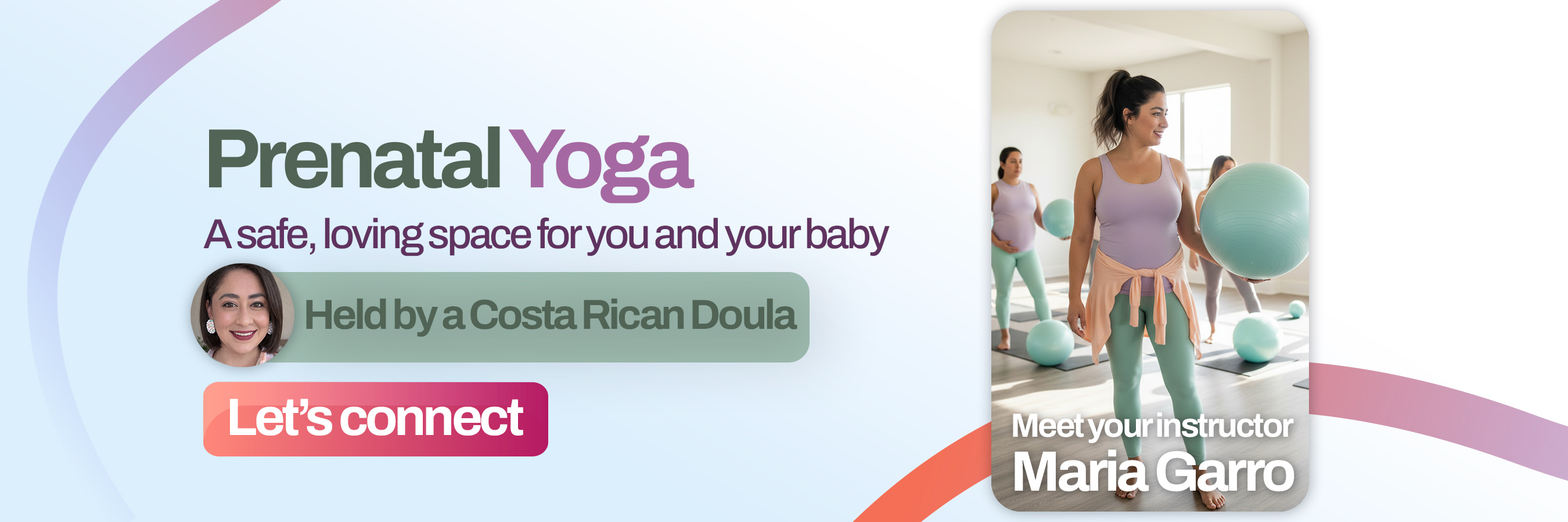 Prenatal yoga at home in Costa Rica guided by a Costa Rican doula