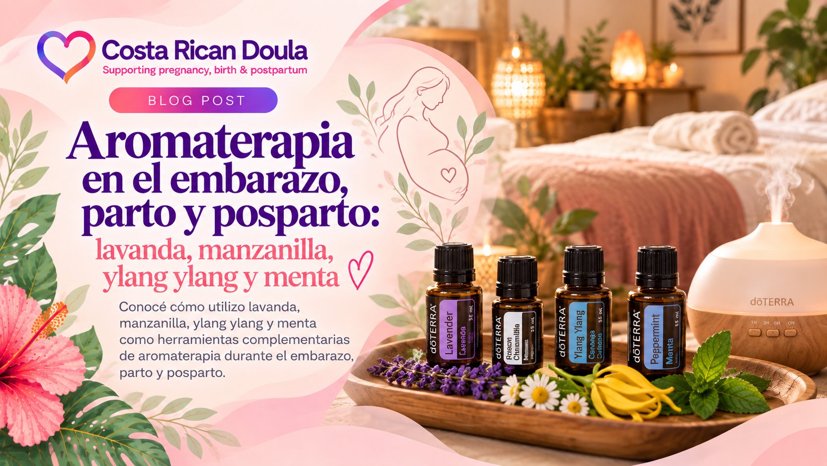 Aceites esenciales en el embarazo, parto y posparto: cómo los utilizo como doula