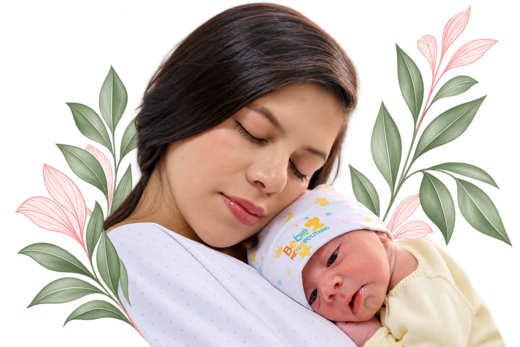 Tender mother and her baby in Costa Rica